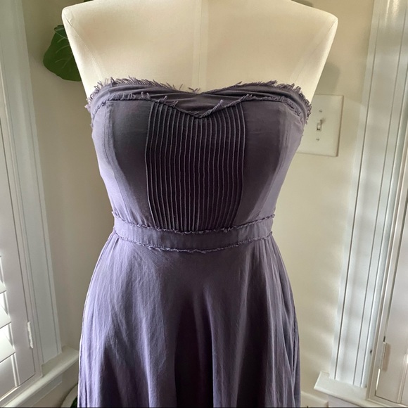 JCREW strapless dress size 2 purple - Picture 5 of 7